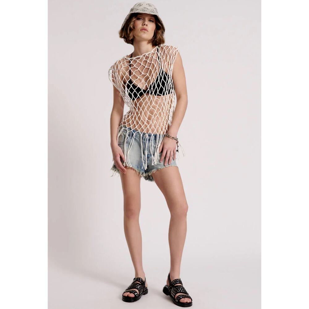 One Teaspoon Hand Knotted Castaway Top, NWT, M/L